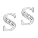 9K White Gold A Cubic Zirconia Earring 0.03 ct, Gold Wt. 0.53 Gms 0.030 Ct.