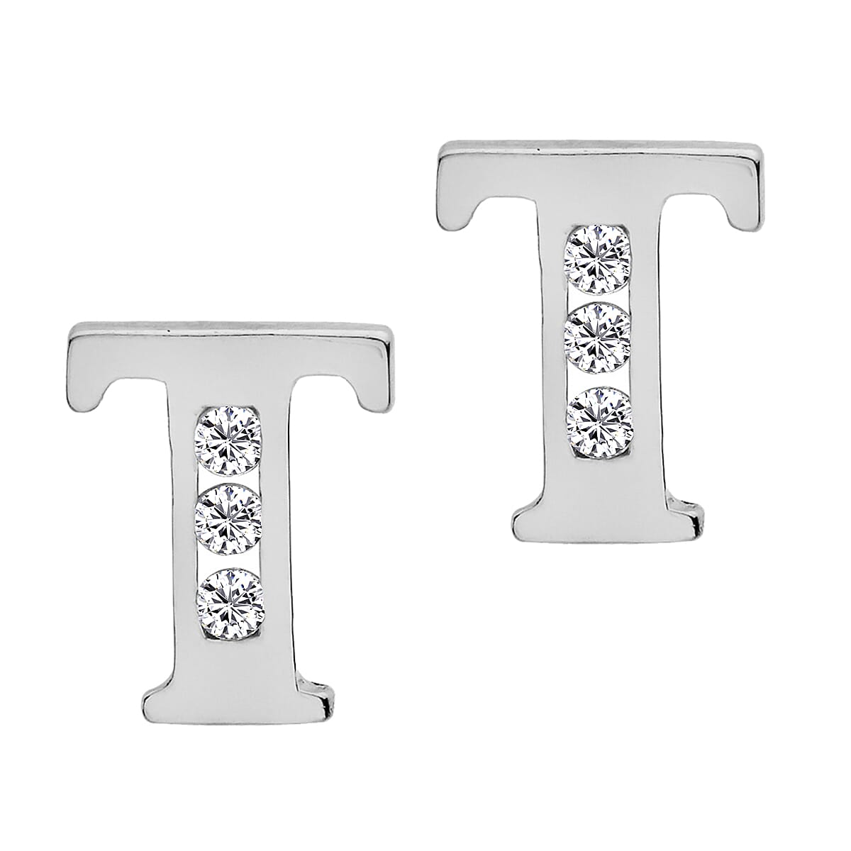 9K Yellow Gold  A   Cubic Zirconia  Earring 0.03 ct,  Gold Wt. 0.51 Gms  0.030  Ct.