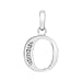 9K White Gold  A   Cubic Zirconia  Pendant 0.03 ct,  Gold Wt. 0.54 Gms  0.025  Ct.