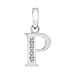 9K White Gold  A   Cubic Zirconia  Pendant 0.03 ct,  Gold Wt. 0.54 Gms  0.025  Ct.