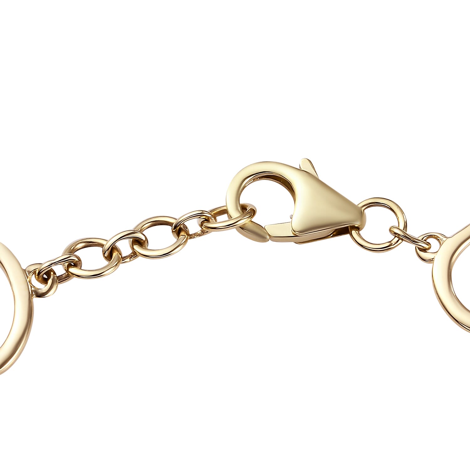 RACHEL GALLEY 9K Yellow Gold SGL Certified Diamond (I1-G-H) Bracelet (Size - 8 with Ext.) 0.50 Ct, Gold Wt. 8.98 Gms