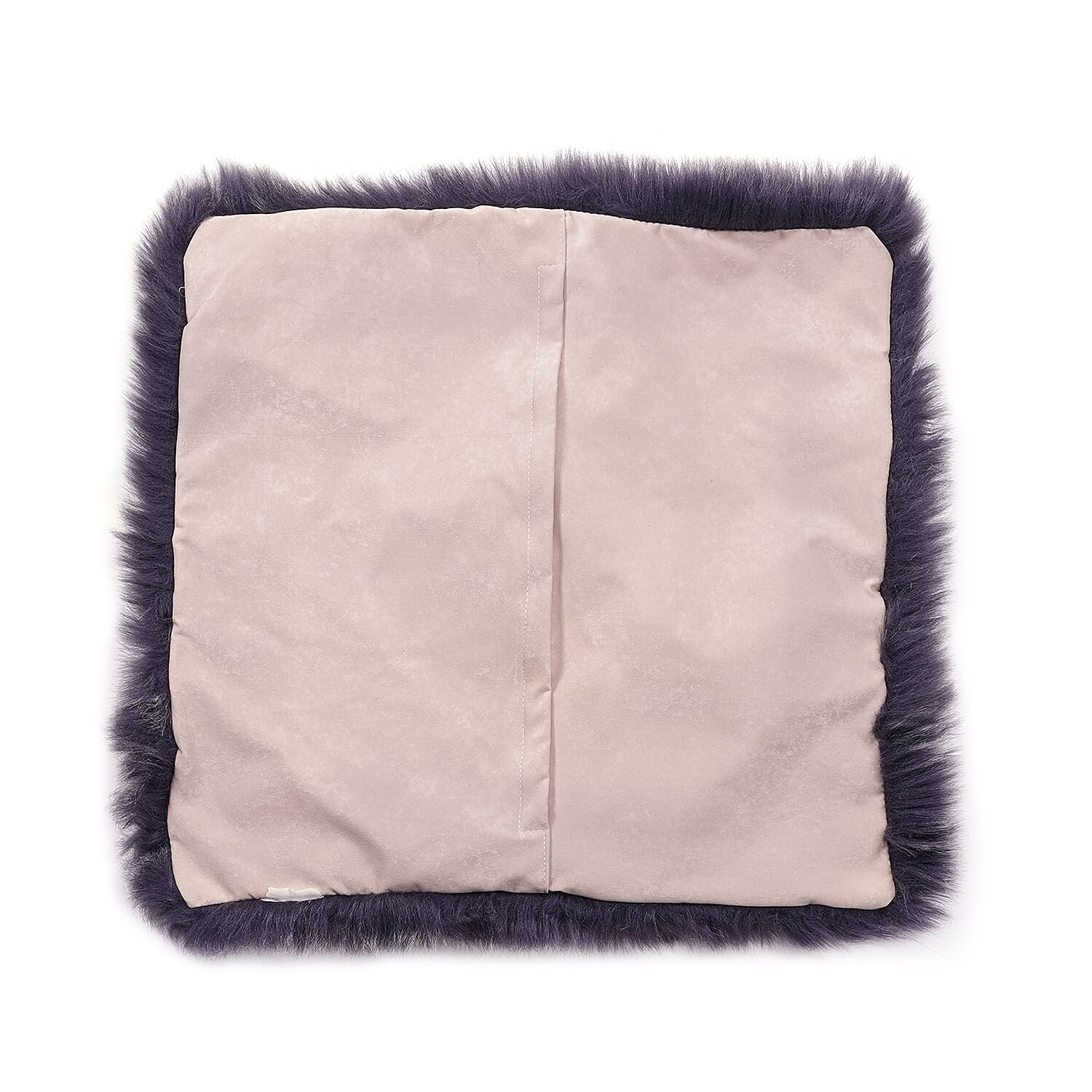Super Soft Faux Fur Cushion Cover (Size 45x45 cm) - Grey