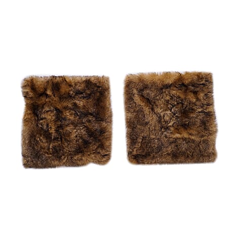 Super Soft Faux Fur Cushion Cover (Size 45 cm) - Brown