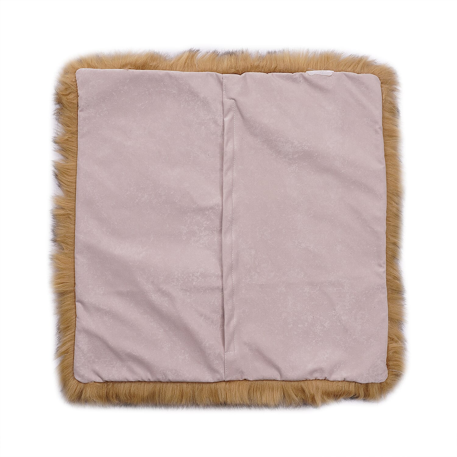 Super Soft Faux Fur Cushion Cover (Size 45 cm) - Brown