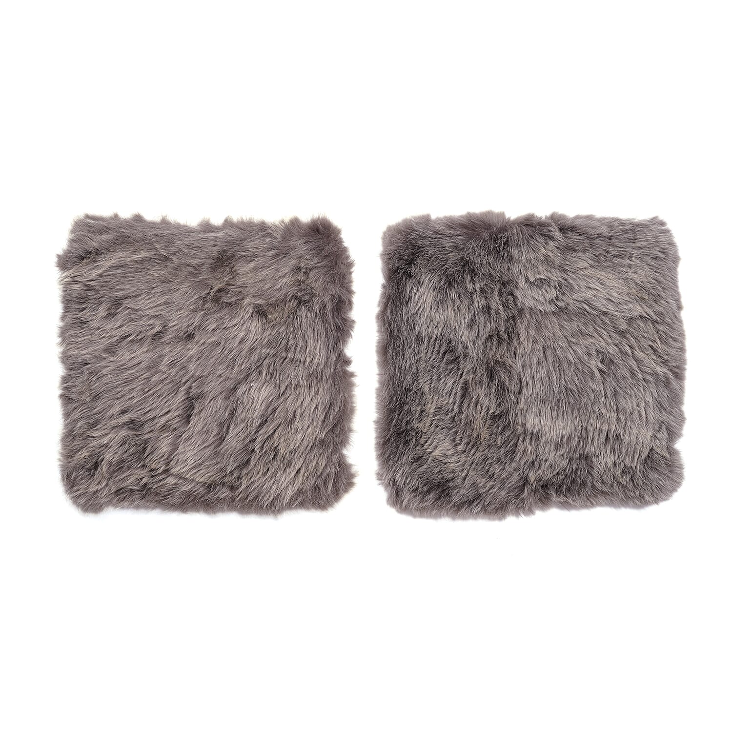 Super Soft Faux Fur Cushion Cover (Size 45 cm) - Light Coffee