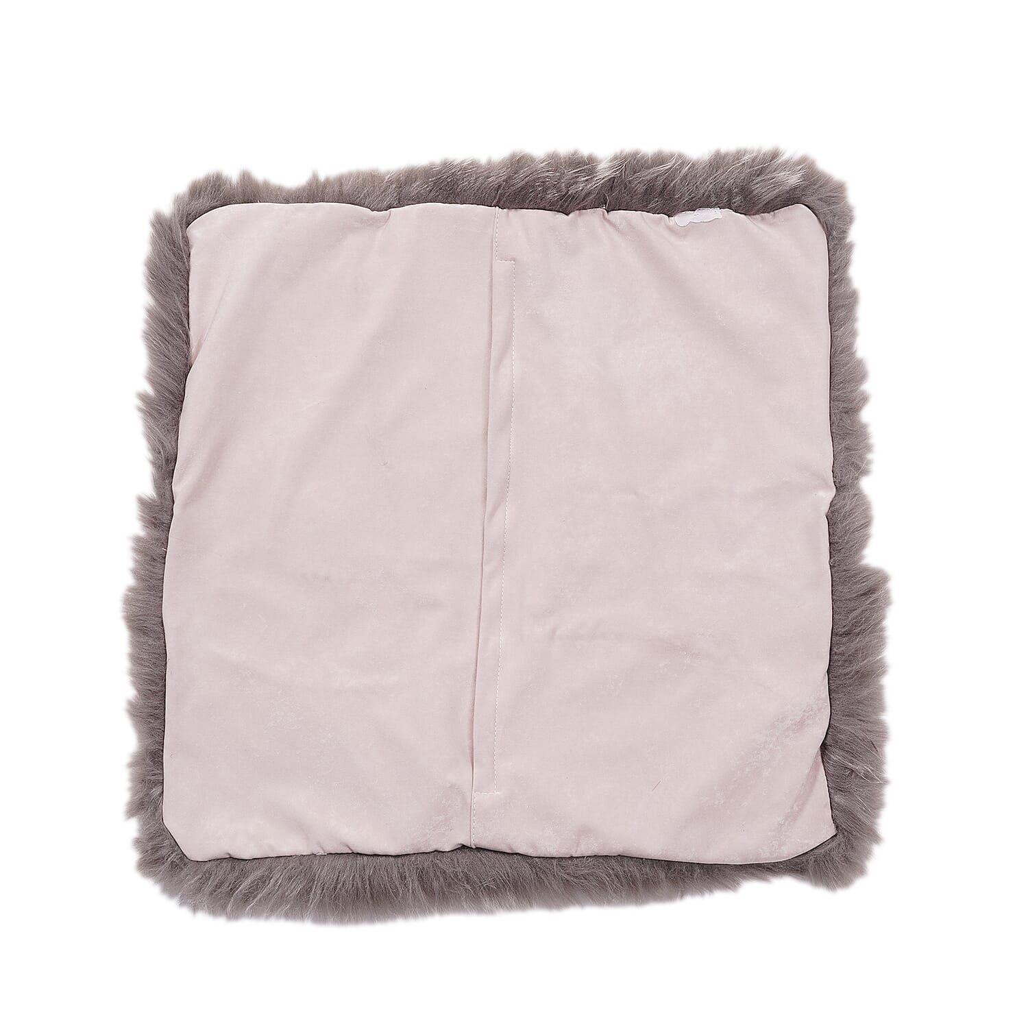 Super Soft Faux Fur Cushion Cover (Size 45 cm) - Light Coffee