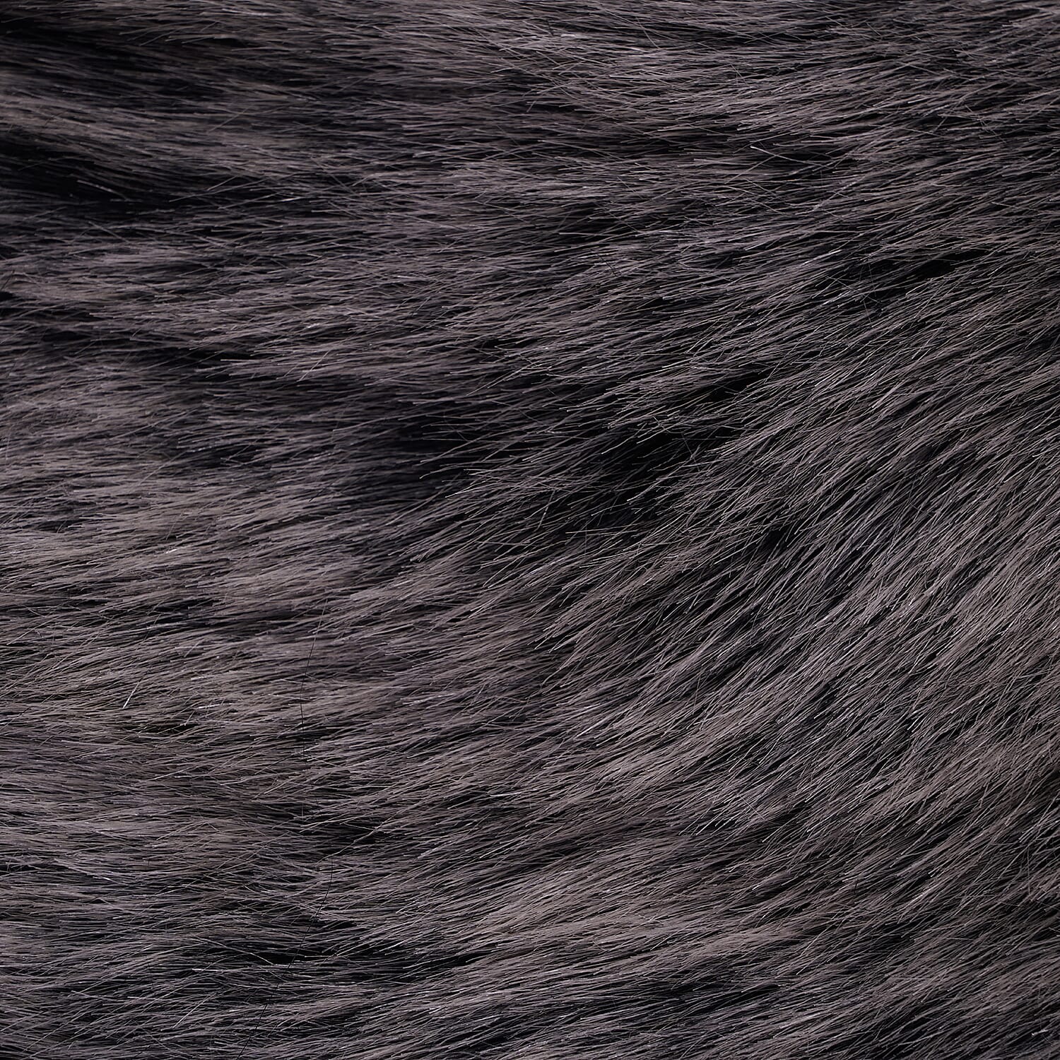 Super Soft Faux Fur Cushion Cover (Size 45 cm) - Black