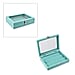 Velvet Earrings Jewellery Box with Transparent Window (Size 20x15x4 cm) - Cream