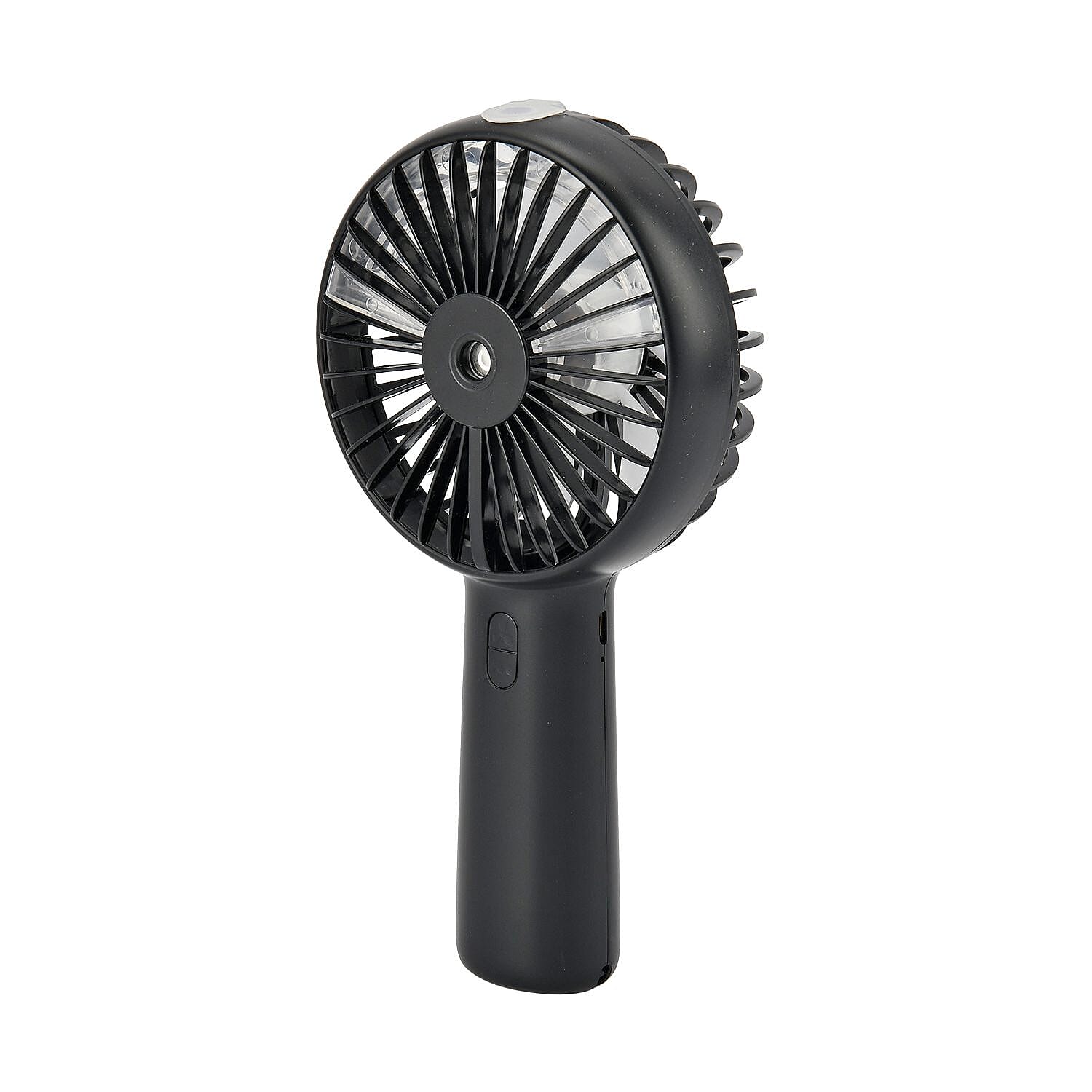 2 in 1 Mist Spray Fan with Detachable Base (Size 20x11x4 cm) - Black (LI-Battery 2000mAh,) USB Charged.