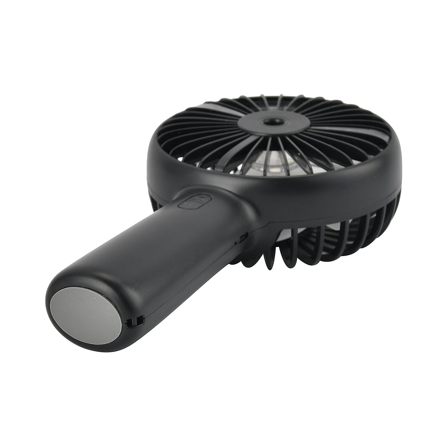 2 in 1 Mist Spray Fan with Detachable Base (Size 20x11x4 cm) - Black (LI-Battery 2000mAh,) USB Charged.