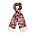 La Marey 100% Merino Wool Stripes Pattern Scarf - Peach White and Multi