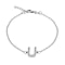 Cubic Zirconia  Bracelet (Size - 7.5)  Sterling Silver 0.07 ct  0.065  Ct.
