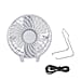 Handheld USB Rechargeable Multipurpose Fan (Size 20x10x3 cm) - White