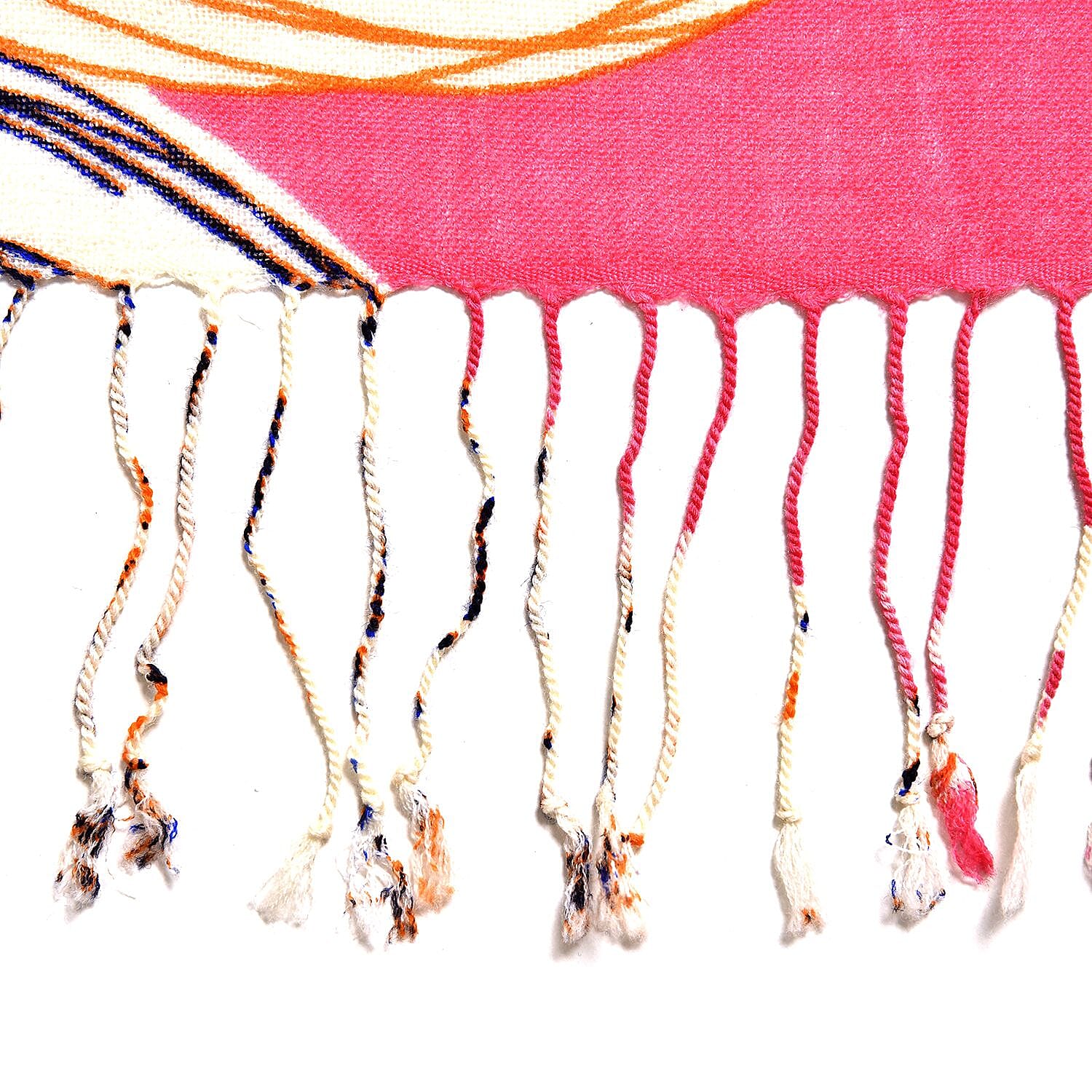 La Marey Merino Wool Baseball Scarf (Size 65x9 cm) - Plum Red