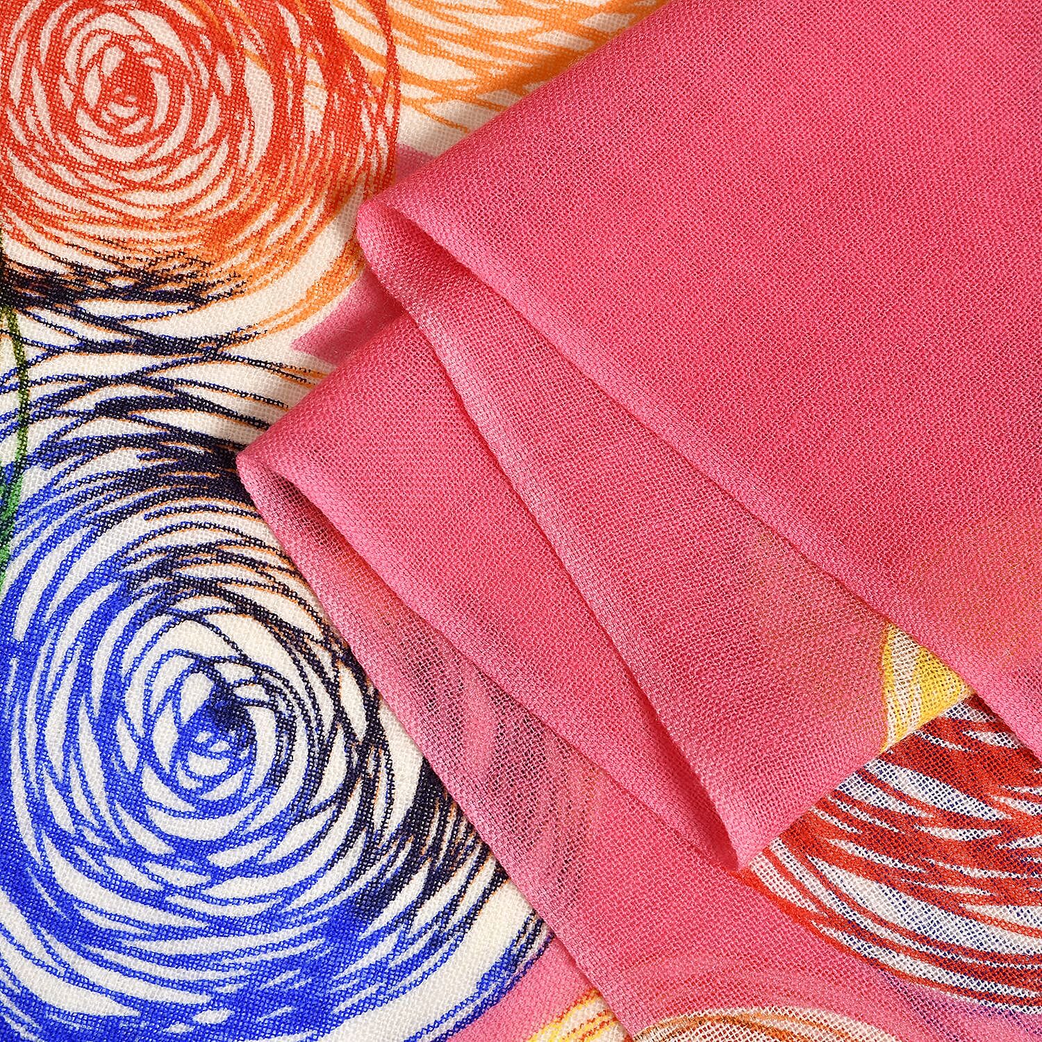 La Marey Merino Wool Baseball Scarf (Size 65x9 cm) - Plum Red