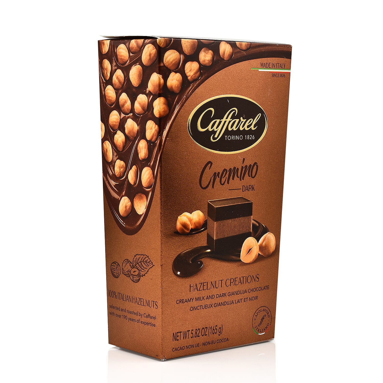 CAFFAREL Exotic Collection - Hazelnut Creations Cremino Dark Cornet 165g