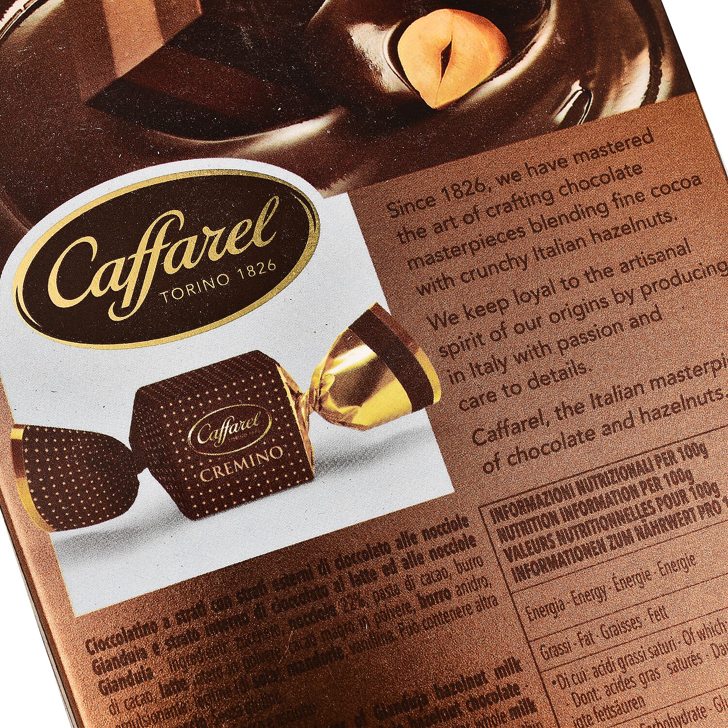 CAFFAREL Exotic Collection - Hazelnut Creations Cremino Dark Cornet 165g