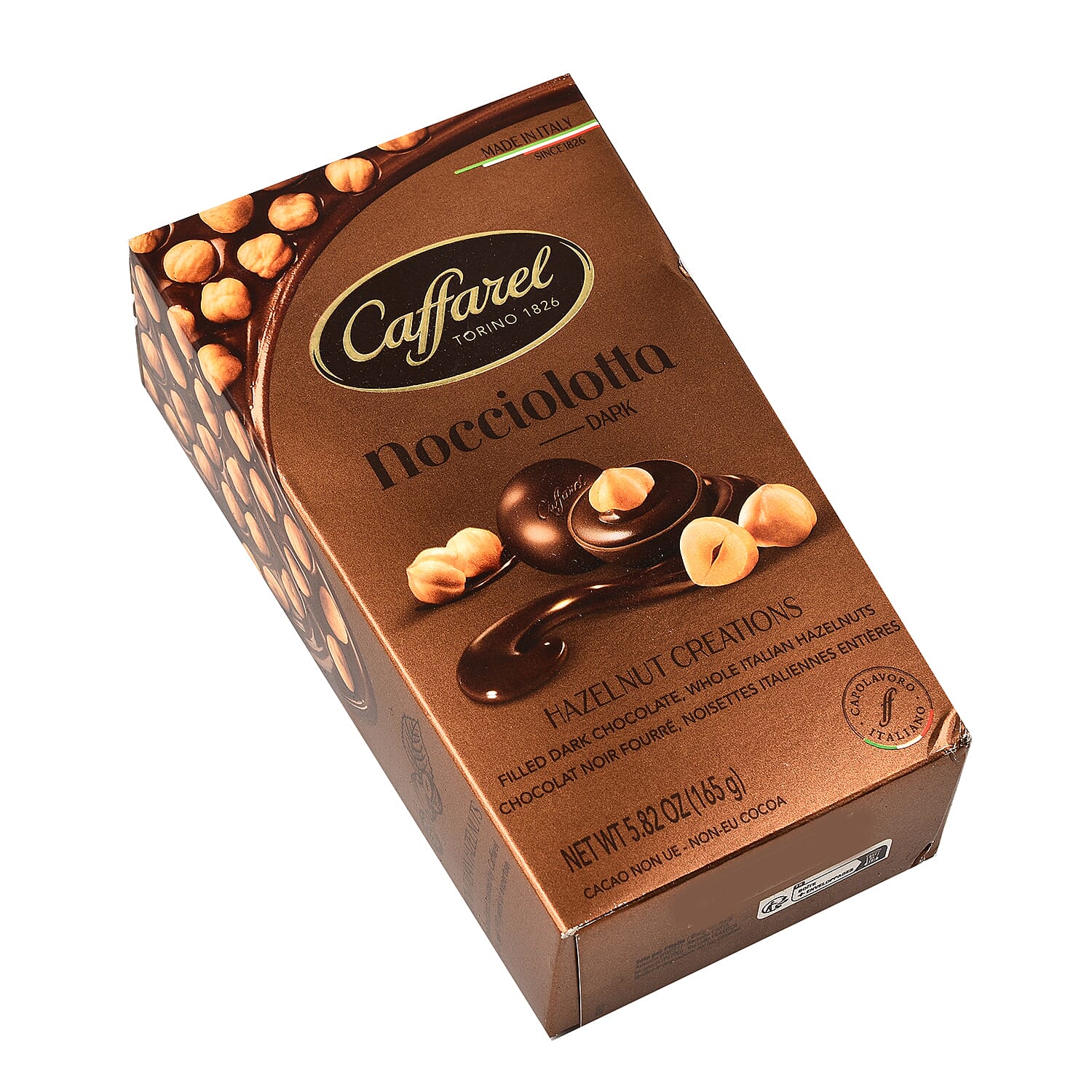 CAFFAREL Exotic Collection- Hazelnut Creations Nocciolotta Dark Cornet 165g