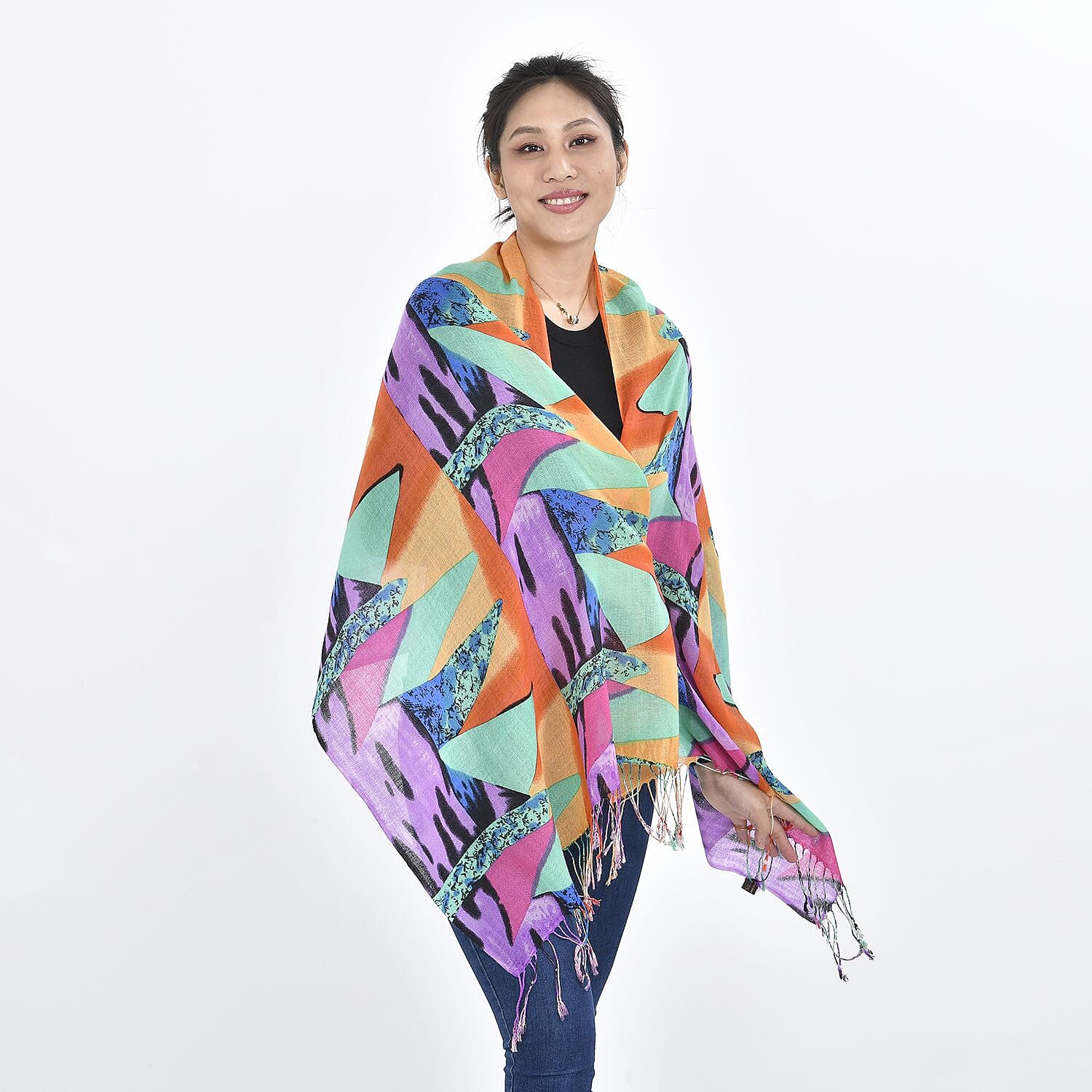 La Marey Merino Wool Baseball Scarf (Size 65x9 cm) - Red