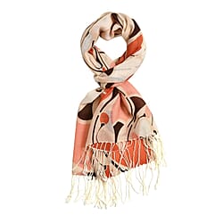 Close Out Deal - La Marey Merino Wool Ribbon Pattern Scarf