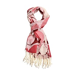 Close Out Deal - La Marey Merino Wool Ribbon Pattern Scarf