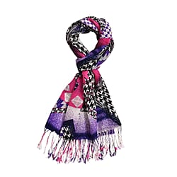 Close Out Deal - La Marey Merino Wool Ribbon Pattern Scarf