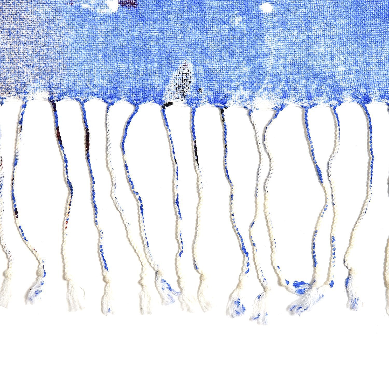 Close Out Deal - La Marey 100% Merino Wool Floral Pattern Scarf (One Size 175x65 cm)  - Floral