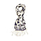 Close Out Deal - La Marey 100% Merino Wool Irregular Pattern Scarf (One Size 175x65 cm) - Pink