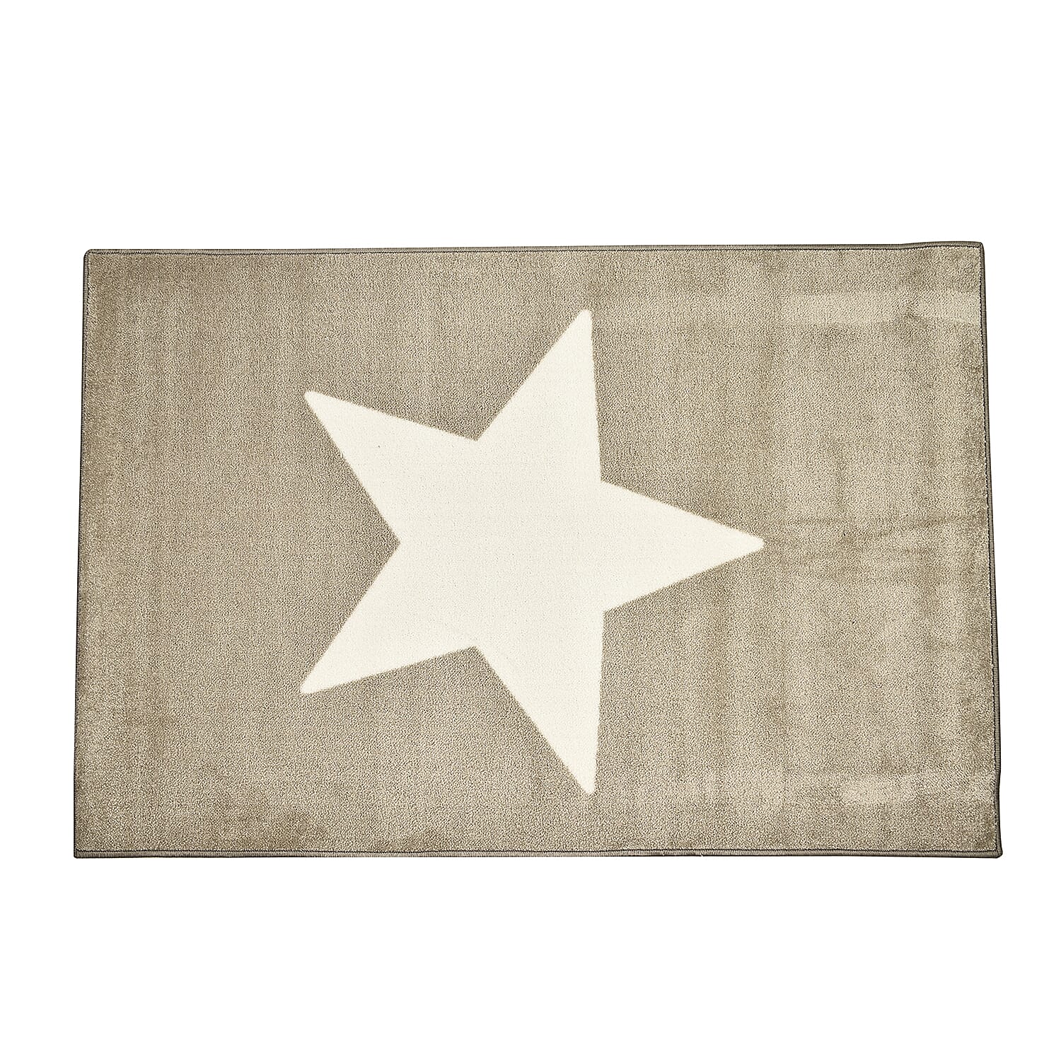 Closeout - Heavy Duty Easy Care Anti-slip Area Single Star Rug (Size 150x100 cm) - Grey