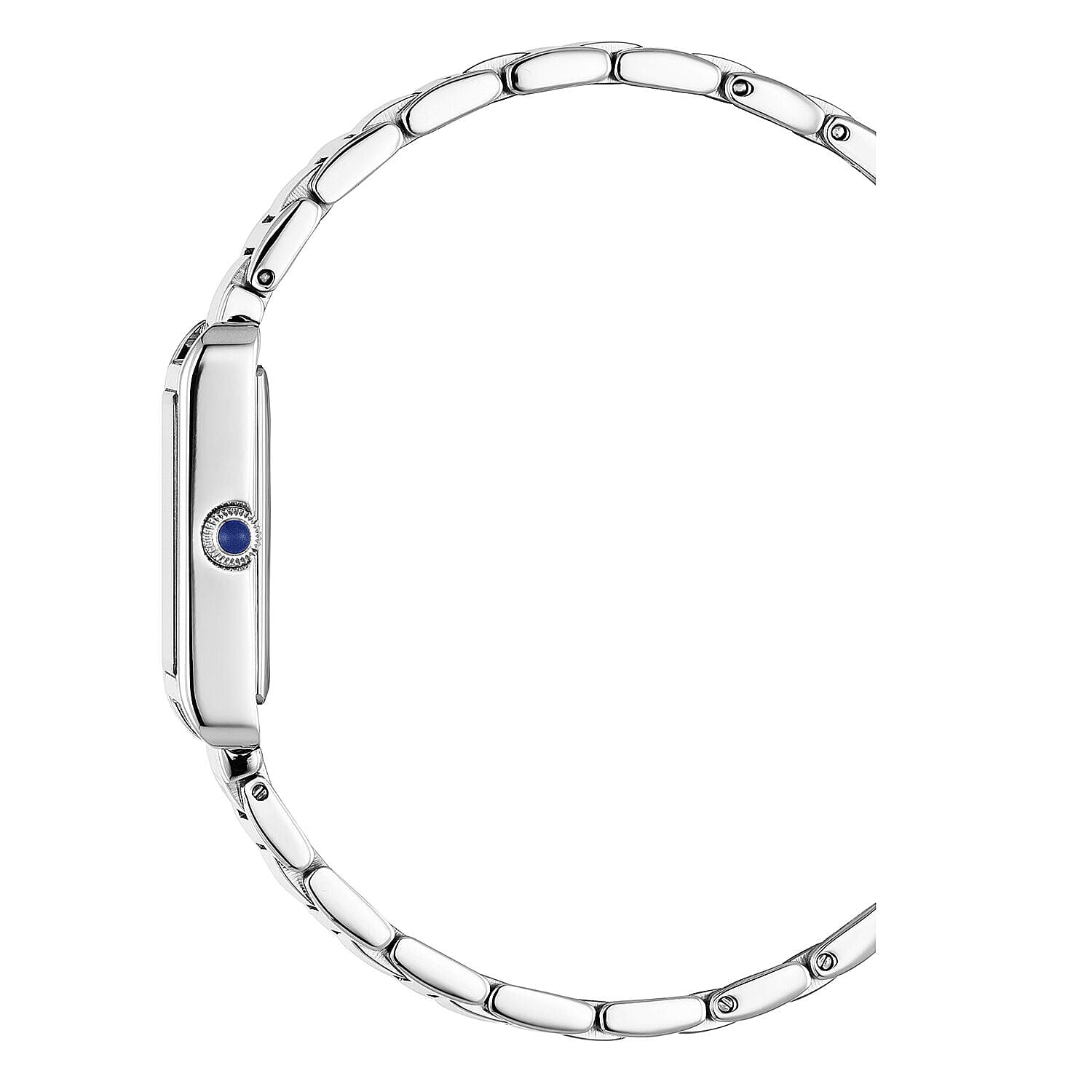 SWISS MADE Christophe Duchamp Fontaine Swiss Movt. Water Resistant Watch with 10 Diamonds (SI) and Sapphire Crystal Green Dial Silver Strap