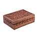Hand Carved Tree Pattern Mango Wood Storage Box