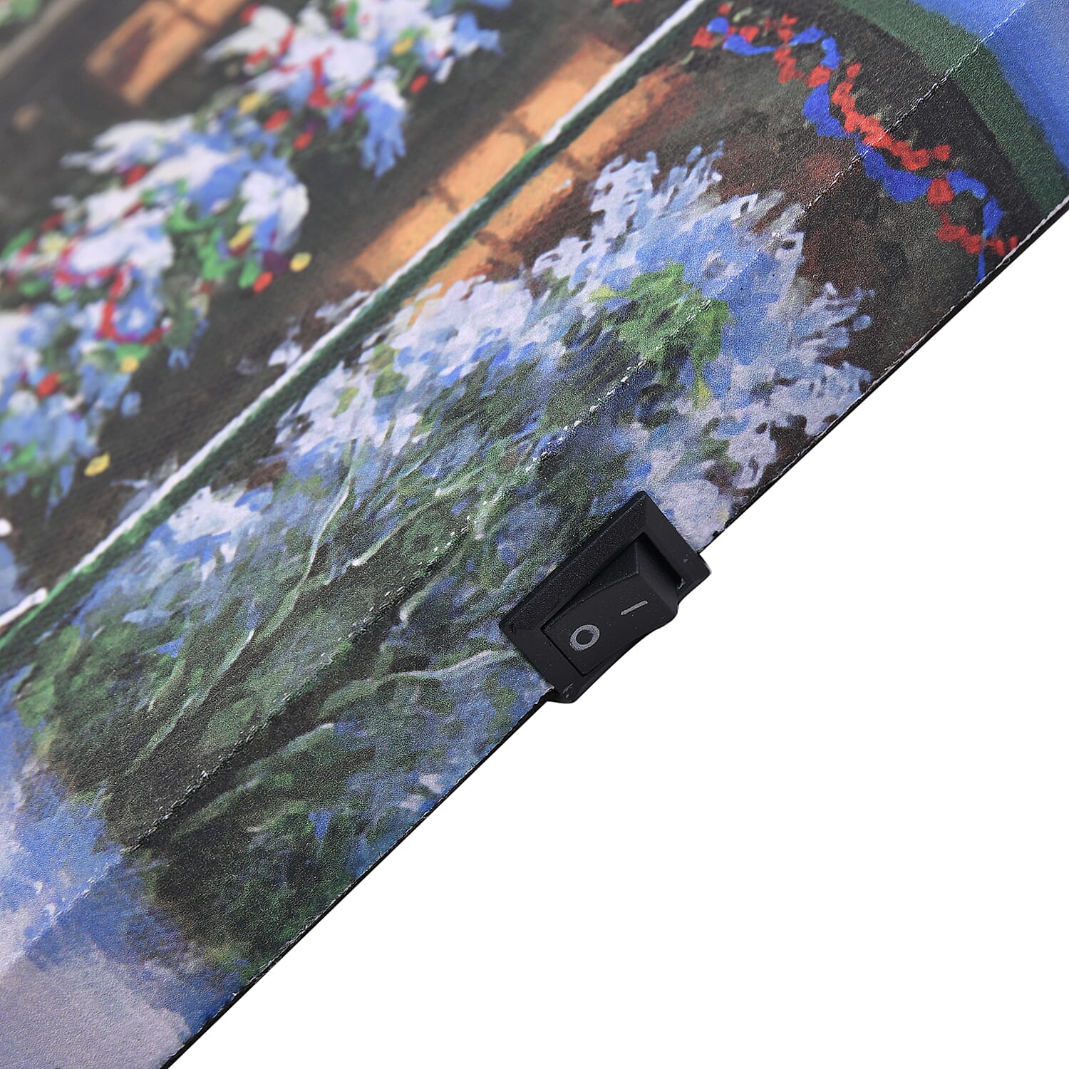 4 LED Christmas Train Painting (Size 40X30X1 CM) - Warm Light