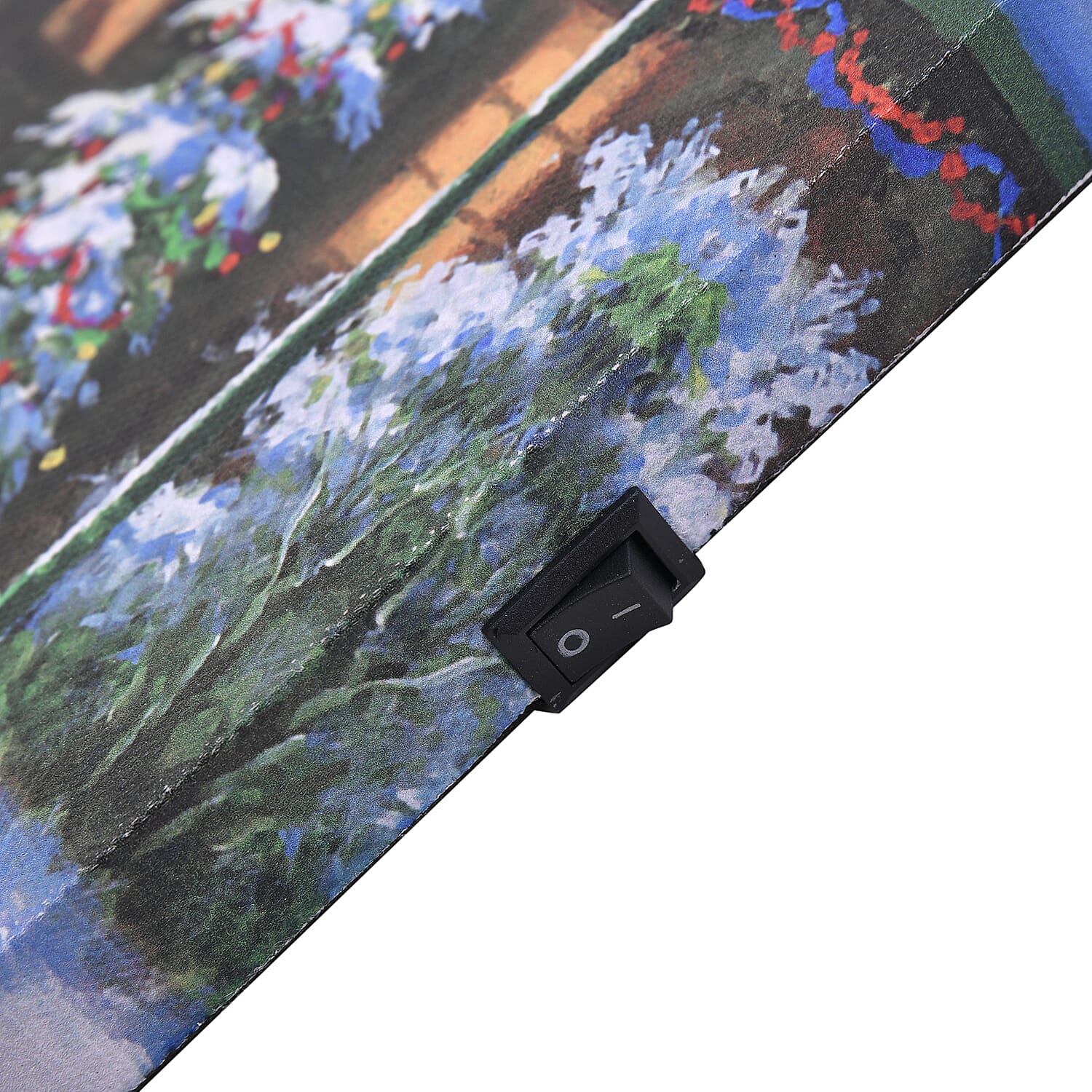 6 LED Warm Light Christmas Theme Painting (Size 40X30 Cm) Requires 2 x AA Battery (not included)