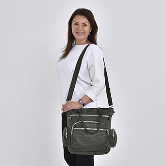 https://tjcuk.sirv.com/Products/74/2/7424683/Lifestyle-Nylon-Multi-Pocket-Tote-Bag-Green_7424683_1.jpg?w=342&h=342