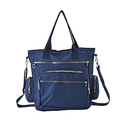 lifestyle-Color Black Size/Profile Tote bag Wall (exterior) Nylon Lining (Interior) polyester 