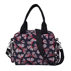 Butterfly pattern cross body bag This multi-pocket cross body bag has ample room to carry all your essentials for outdoor activity Exterior is made of high quality nylon fabric Polyester 