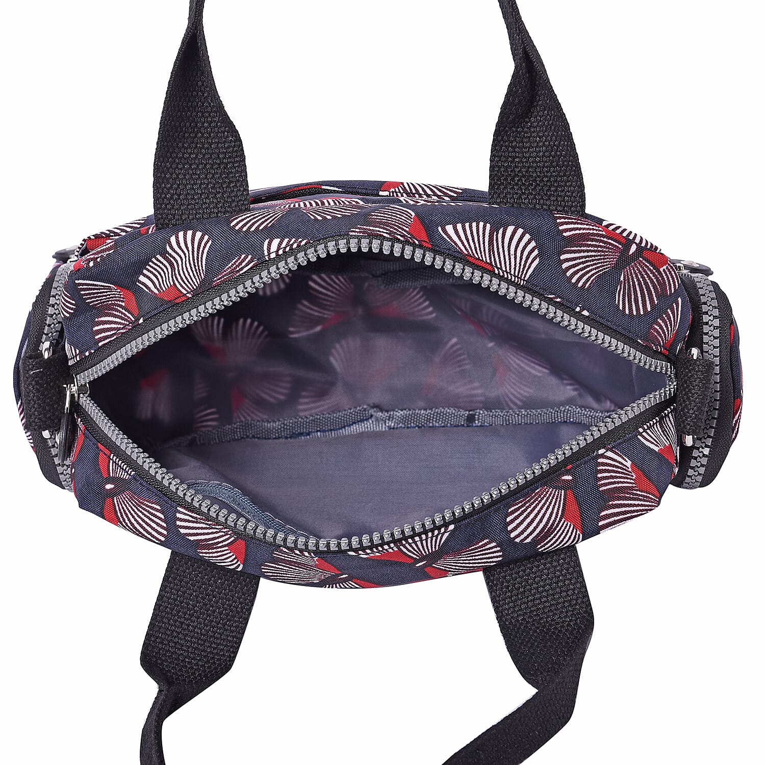 Butterfly pattern cross body bag This multi-pocket cross body bag has ample room to carry all your essentials for outdoor activity Exterior is made of high quality nylon fabric Polyester 