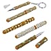 OTO - Set of 5 Rhinestone Beaded pen with One Key Chain option - Black