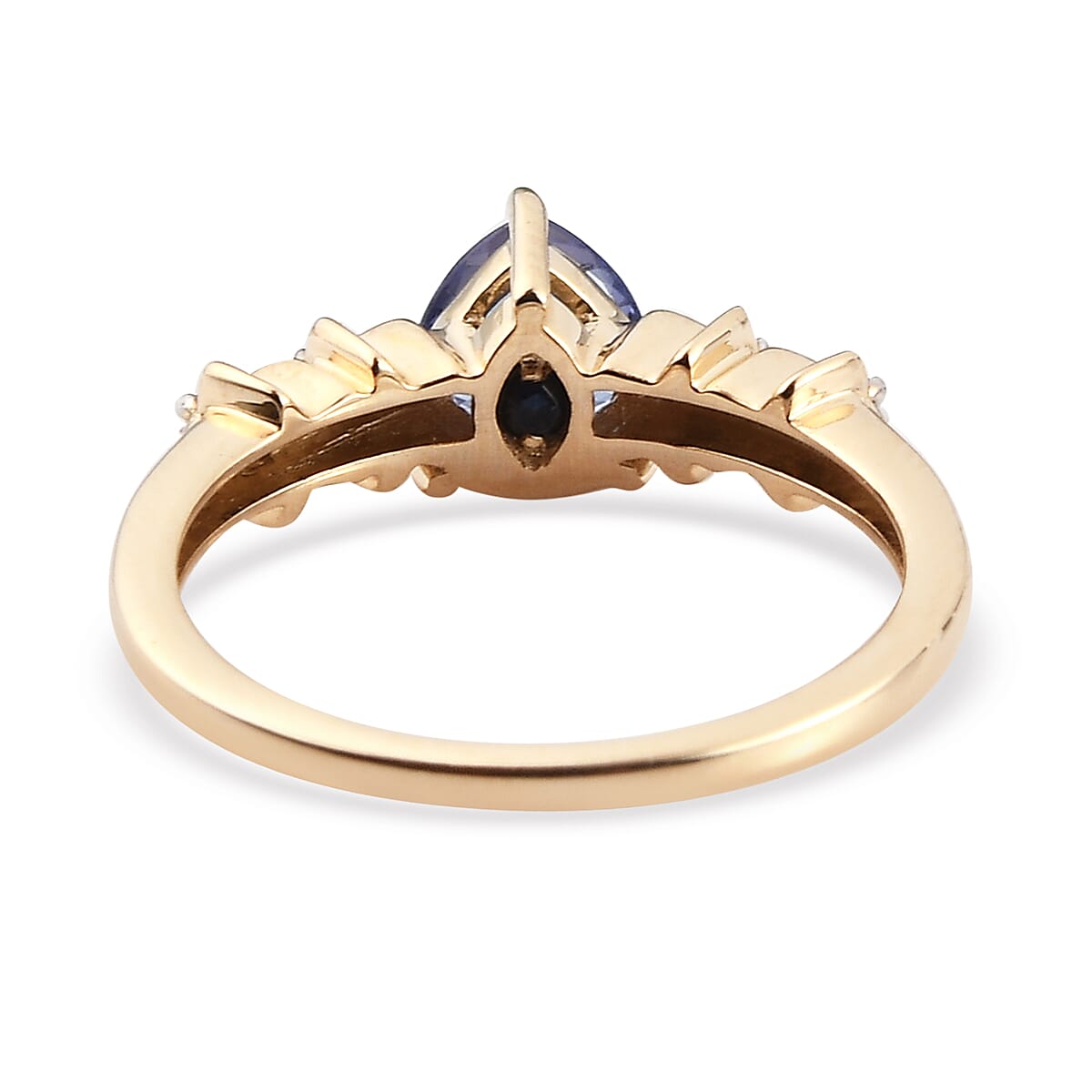 GP Celestial Dream Collection - 9K Yellow Gold Tanzanite, Kanchanaburi Blue Sapphire and Diamond Ring