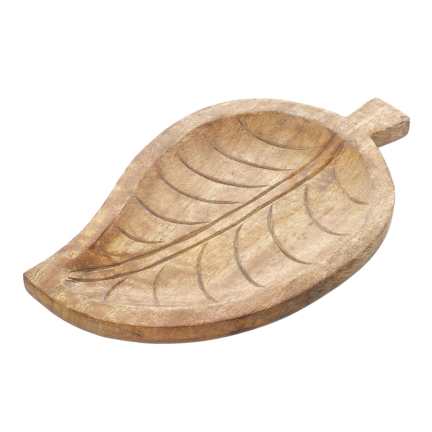 Handmade Wooden Leaf Shaped Platter