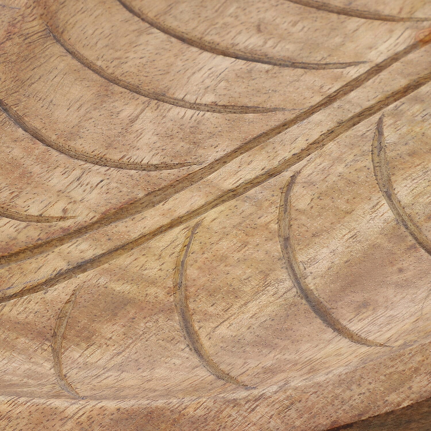 Handmade Wooden Leaf Shaped Platter