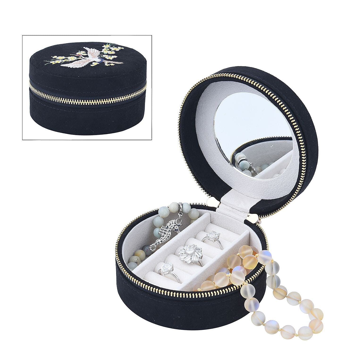 Crown Jewellery Box - Black