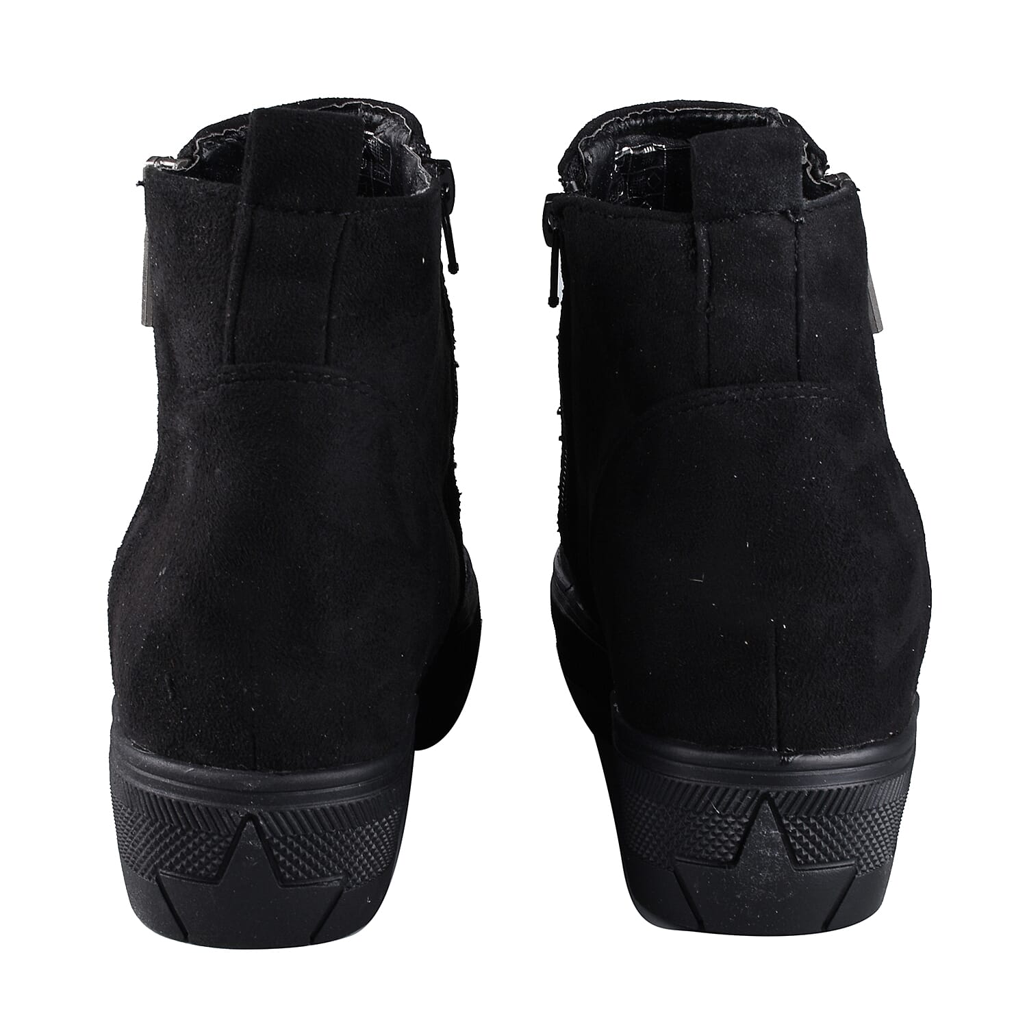 Manchester Closeouts Ankle Wedge Boot (Size 3) - Black