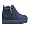 Manchester Closeout Ankle Flat Boots - Navy