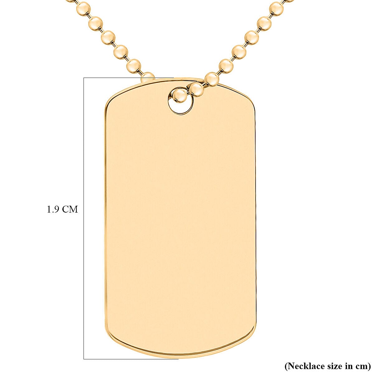 9K Yellow Gold  NecklaceE (Size - 20),  Gold Wt. 8.4 Gms
