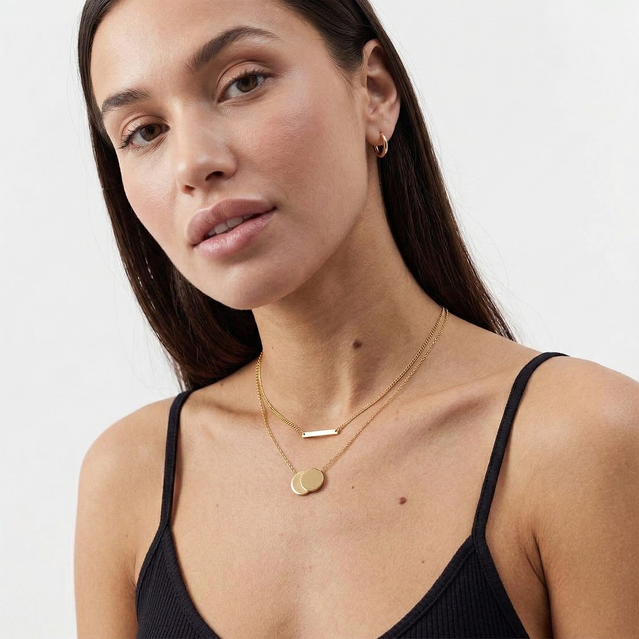 9K Yellow Gold  NecklaceE (Size - 17),  Gold Wt. 2.4 Gms