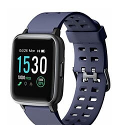 Smart Watch with Heart Rate Monitor, Activity Tracker, Step Counter, Sleep Monitor, Calorie Counter,TouchScreen, Waterproof Smartwatch for Andriod & IOS- Blue