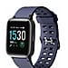 Smart Watch with Heart Rate Monitor, Activity Tracker, Step Counter, Sleep Monitor, Calorie Counter,TouchScreen, Waterproof Smartwatch for Andriod & IOS- Blue
