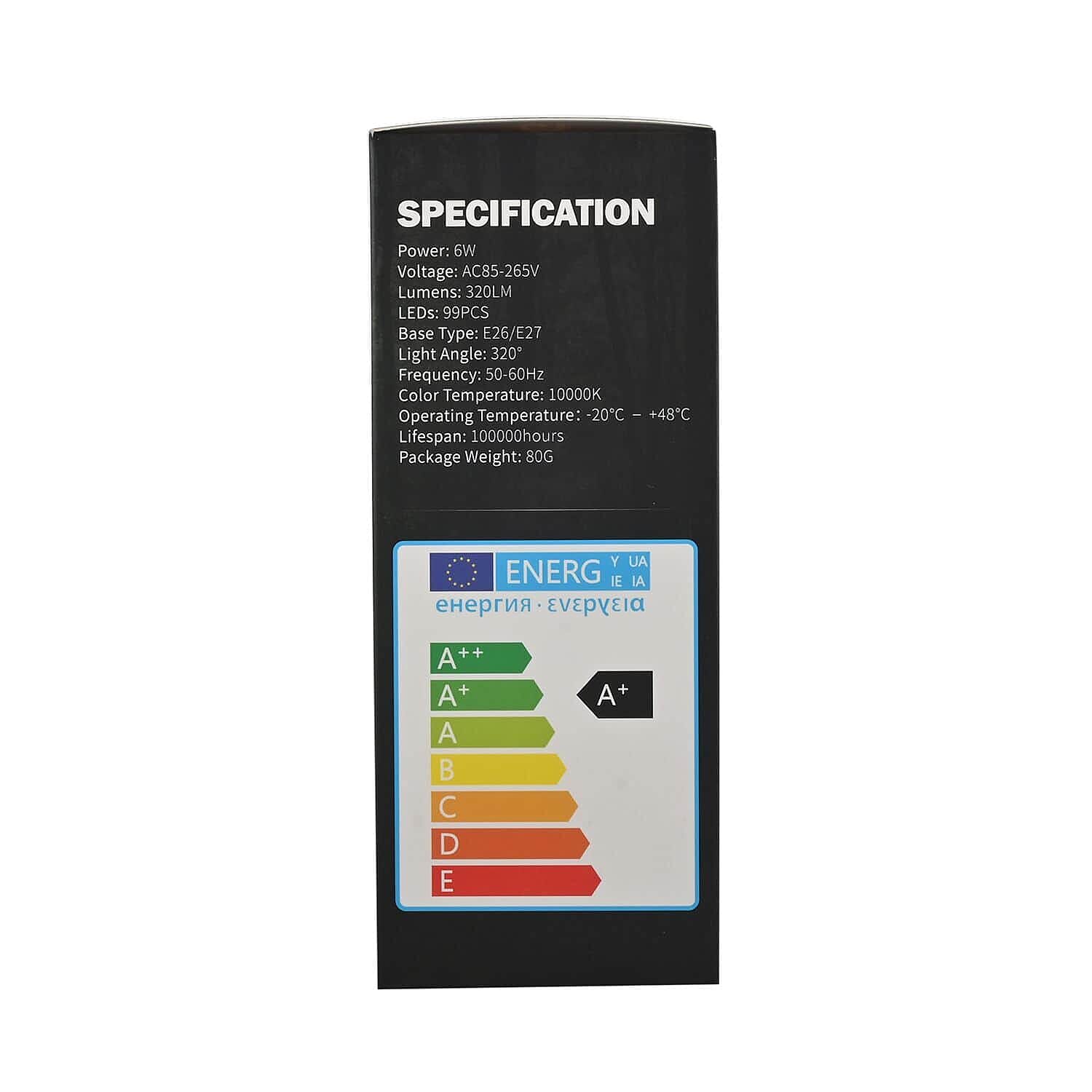 Value Bundle - Pack of 3 -  LED Flame Bulbs (6W) - 4 lighting Modes