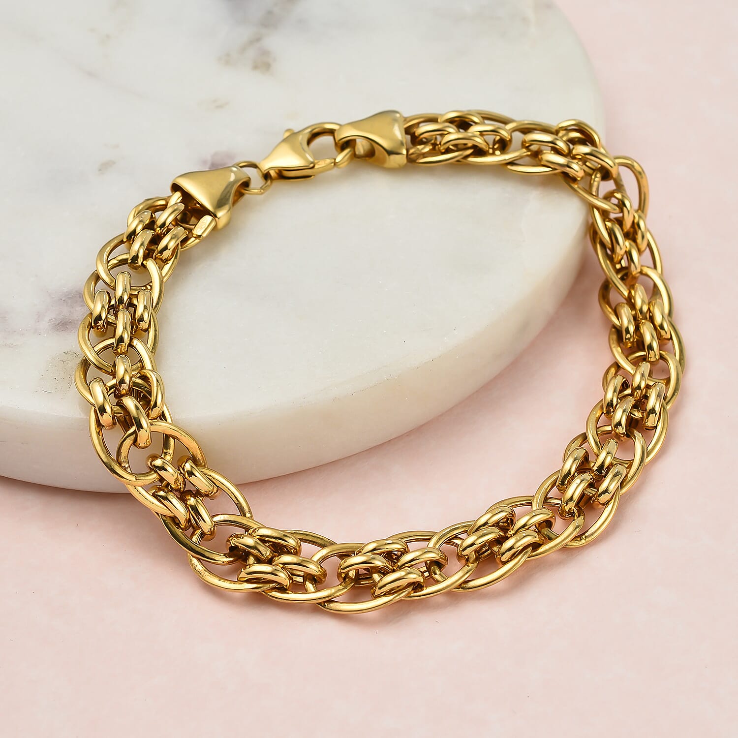 Designer Closeout - 9K Yellow Gold Panther Bracelet (Size - 7.5), Gold Wt. 8.00 Gms